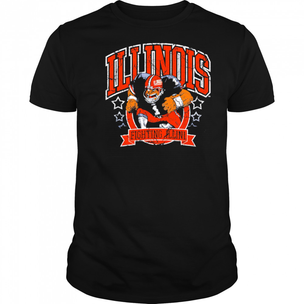 Illinois Football Vintage Distressed shirt