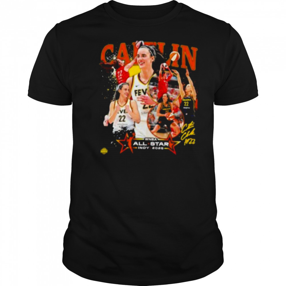 Indiana Fever Caitlin Clark 2025 WNBA All Star Game signature shirt