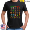 Italian BRAINROT Alphabet Meme Genz Character Shirt