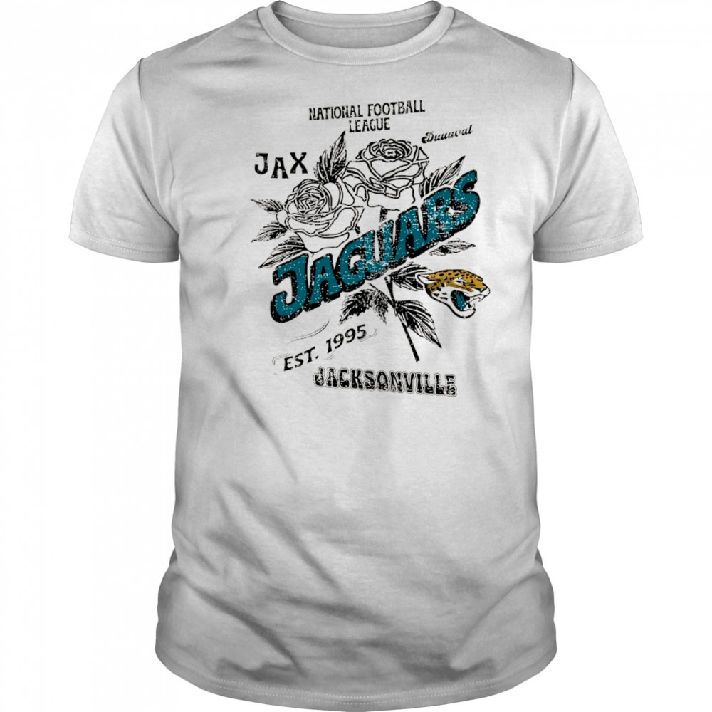 Jacksonville Jaguars National Football League JAX duuuval Stripe Distressed Raglan shirt