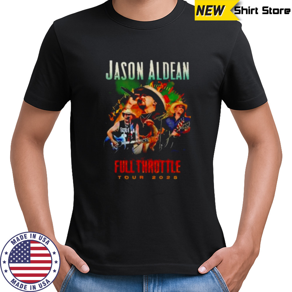 Jason Aldean Full Throttle Tour 2025 signature shirt
