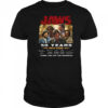 Jaws 50 Years 1975-2025 Thank You For The Memories Signature T-Shirt