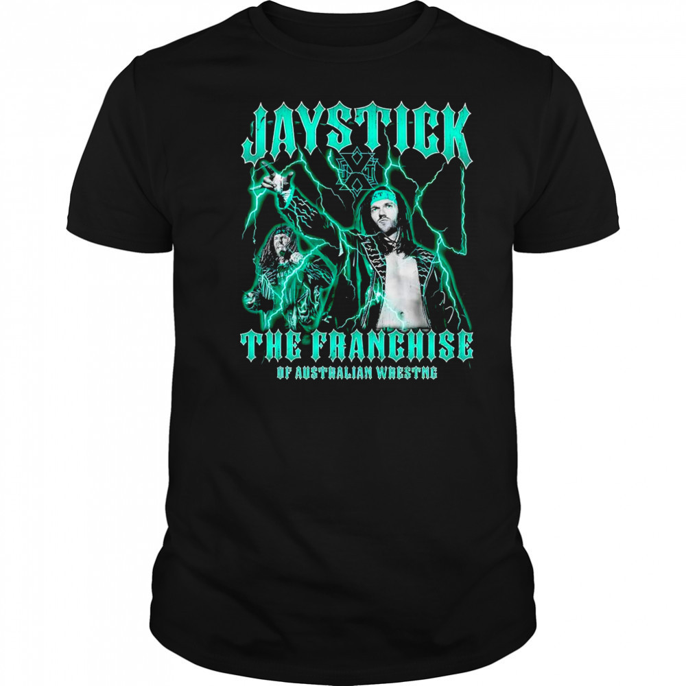 Jaystick the franchise of Australian wrestng shirt