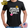 Jesus Loves You Smile Heart T-shirt