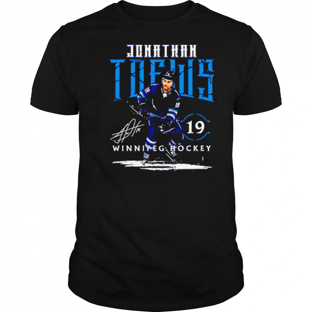 Jonathan Toews 19 Winnipeg Player Name signature hockey shirt