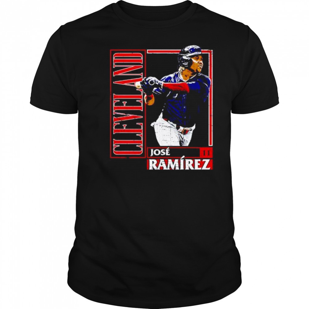 Jose Ramirez Cleveland Card Style baseball shirt