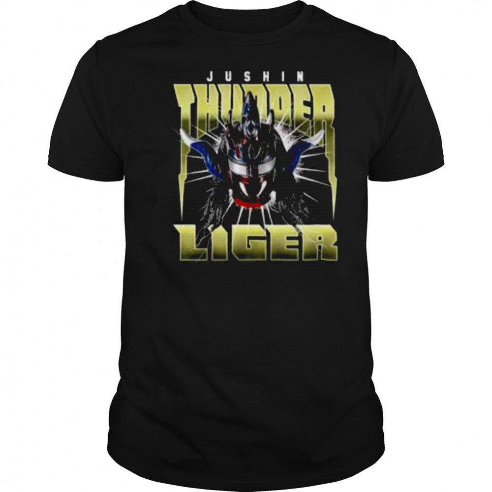 Jushin Thunder Liger Big Head NJPW shirt