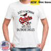 Just A Woman Who Loves Baltimore Orioles Baseball shirt