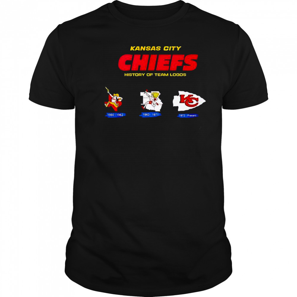 Kansas City Chiefs History Of Team Logos T-Shirt