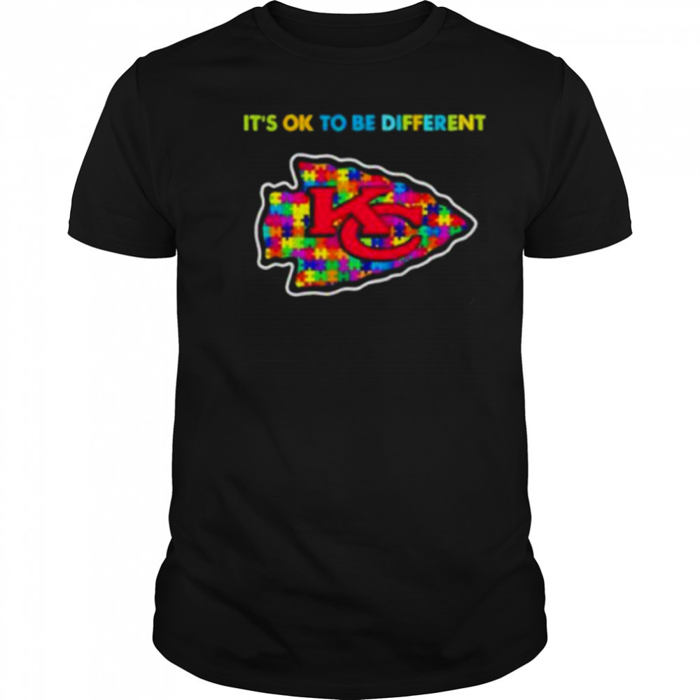 Kansas City Chiefs x Autism awareness it’s ok to be different Shirt