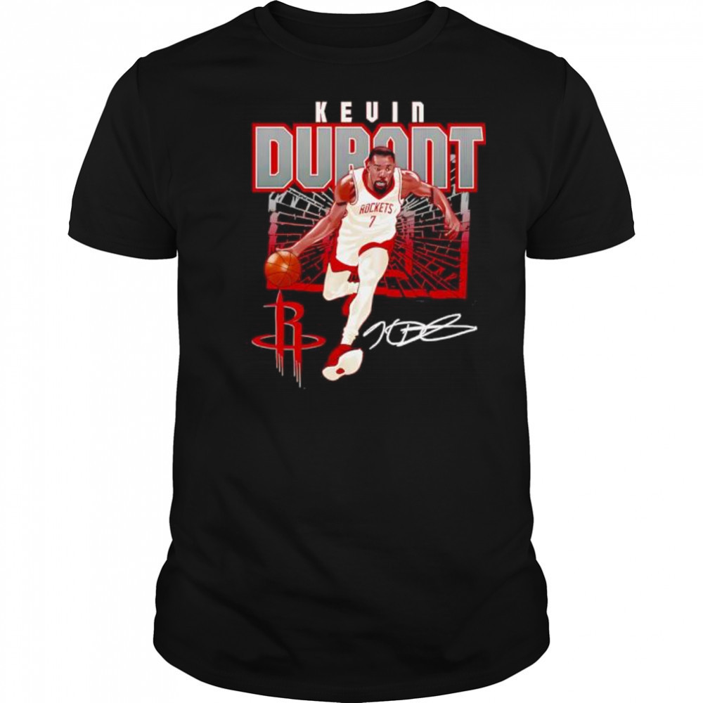 Kevin Durant Houston Rockets Shattered signature shirt