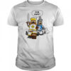 King Arthur and Sir Bedevere Lego run away shirt