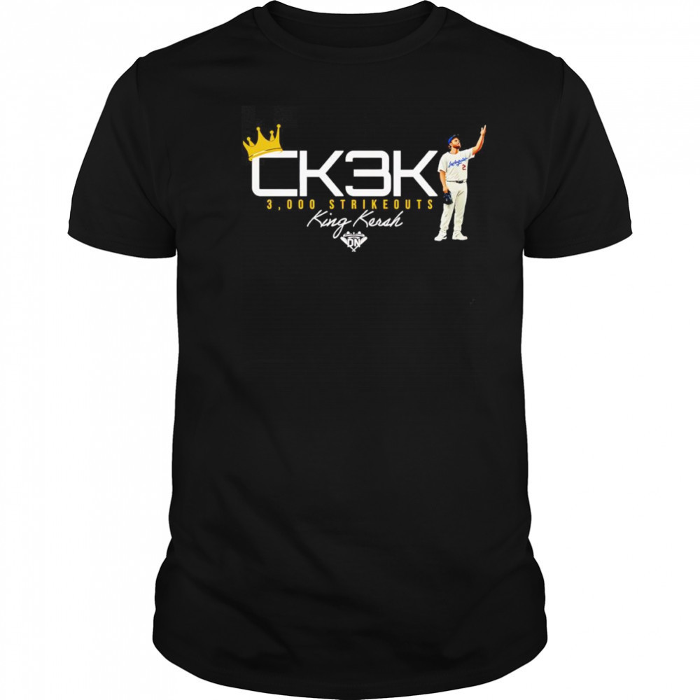 King Kersh 3,000 Strikeouts I Los Angeles Baseball shirt