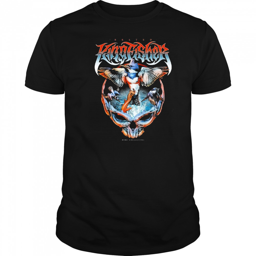 Kingfisher Belted Bird Collective T-shirt