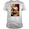 Koala Bear reading Newspaper Bathroom Morning Routine Charm shirt