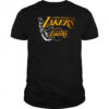 LA Lakers NBA Flame Graphic Black Shirt