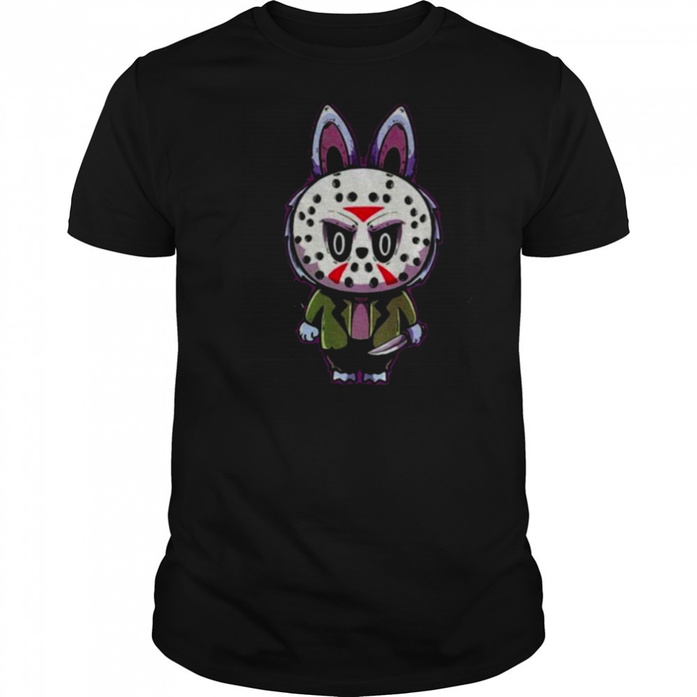 Labubu costume Jason Voorhees Happy Halloween horror character shirt