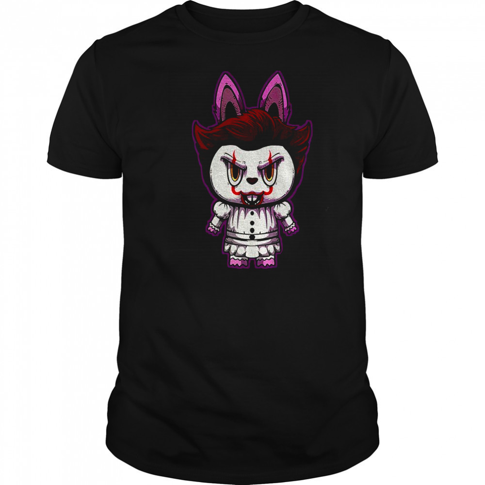 Labubu costume Pennywise Happy Halloween horror character shirt