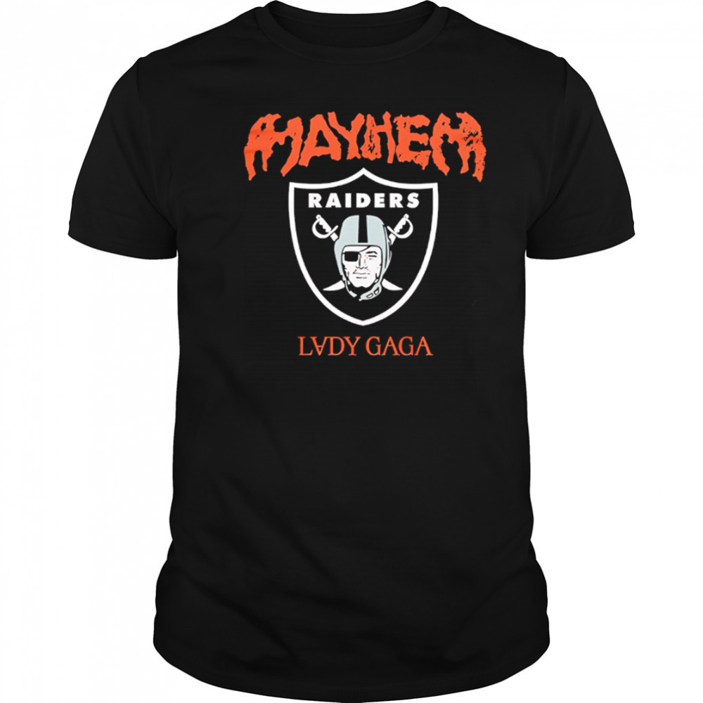 Lady gaga las vegas raiders the mayhem ball tour 2025 shirt