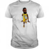 Lebron James Art Los Angeles Lakers jersey cartoon shirt