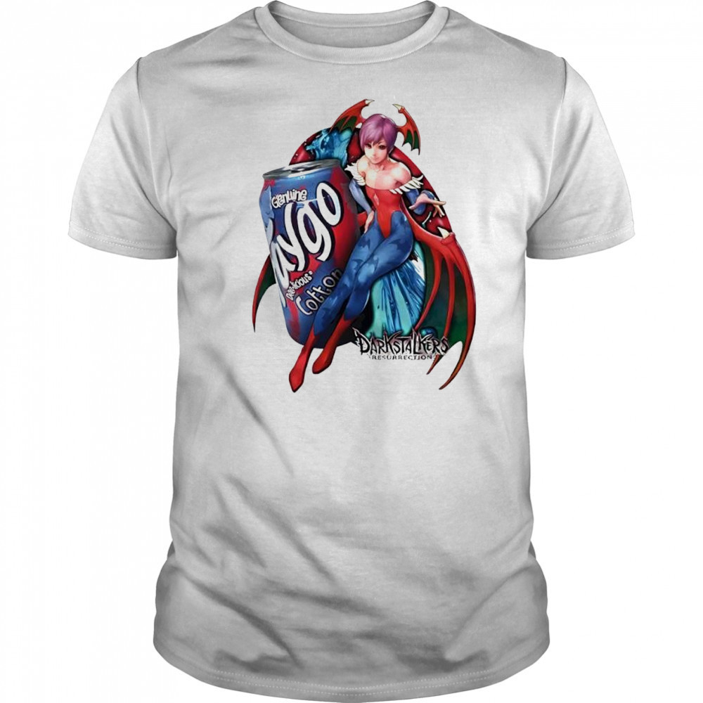 Lilith Aensland Darkstalkers Resurrection Faygo Cotton Candy Soda shirt