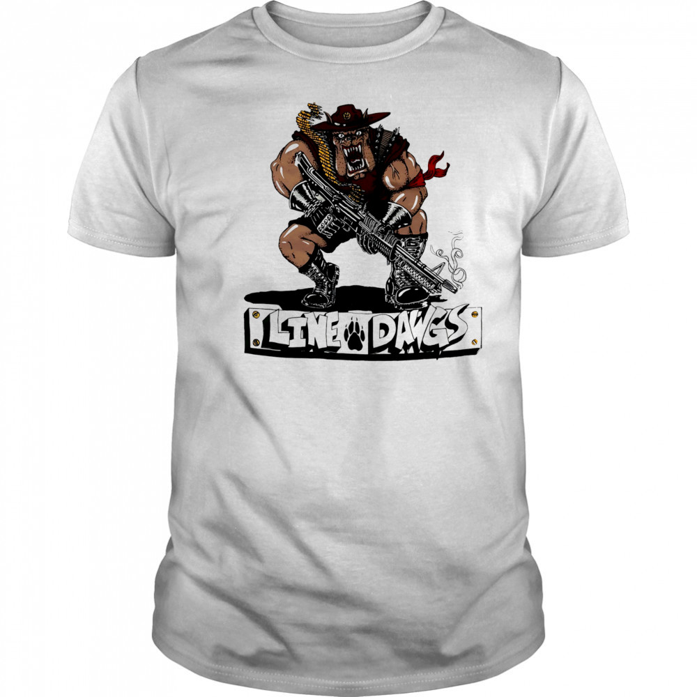 Line Dawgs 90s Military Guns Army Infantry USA shirt