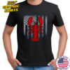 Lobster Patriotic flag shirt