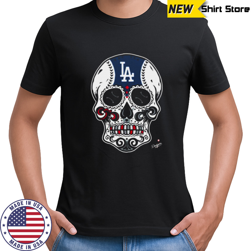 Los Angeles Dodgers Sugar Skull Shirt