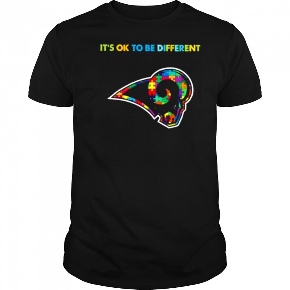 Los Angeles Rams Autism awareness It’s ok to be different Shirt