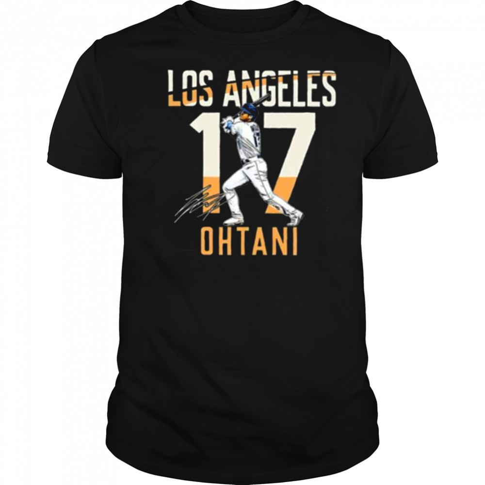 Los Angeles Shohei Ohtani 17 City Connect player autographed Shirt
