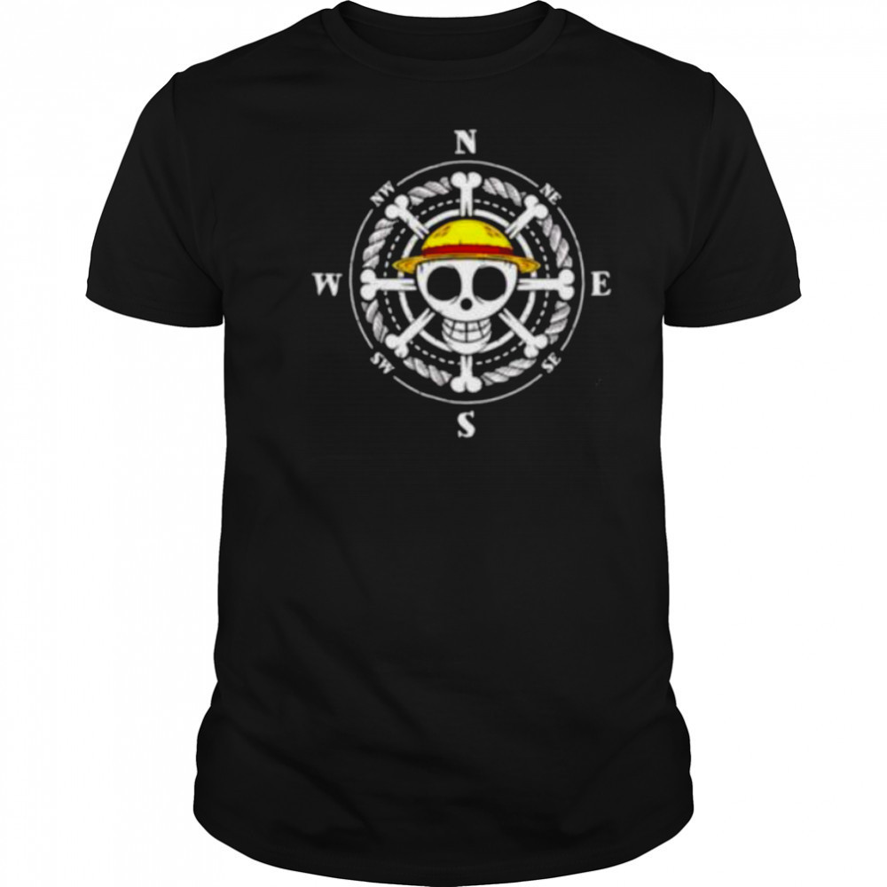 Luffy skull pirate compass shirt