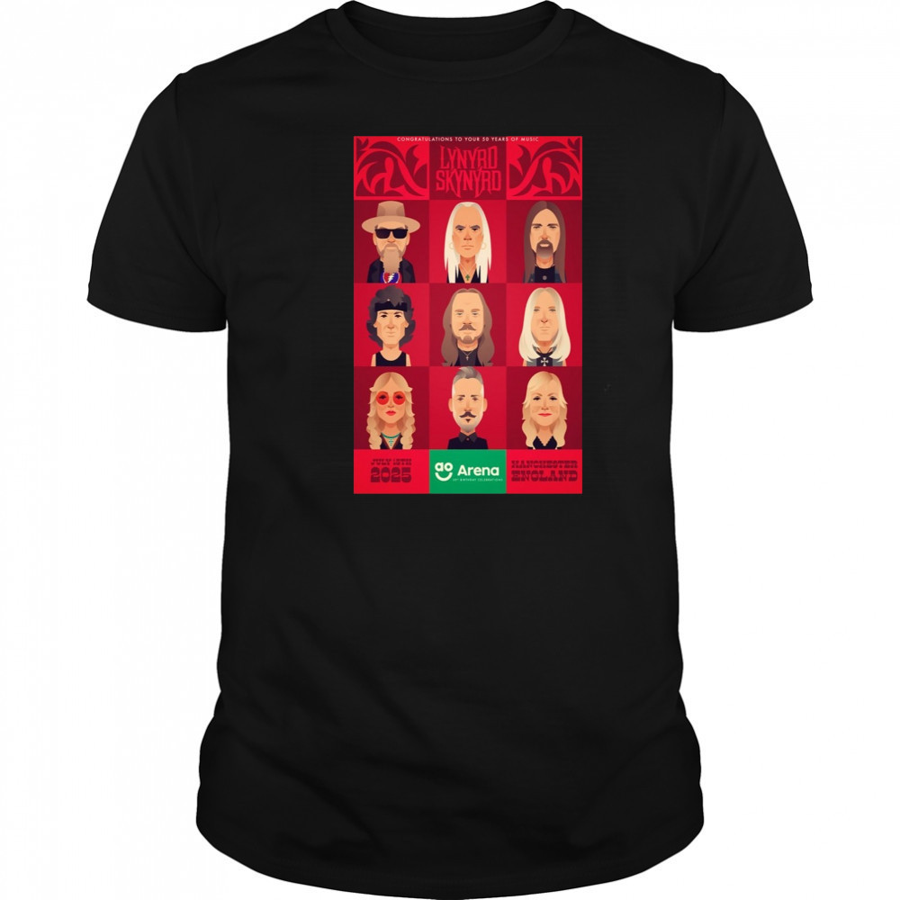 Lynyrd Skynyrd Manchester UK July 15 2025 Poster T-Shirt