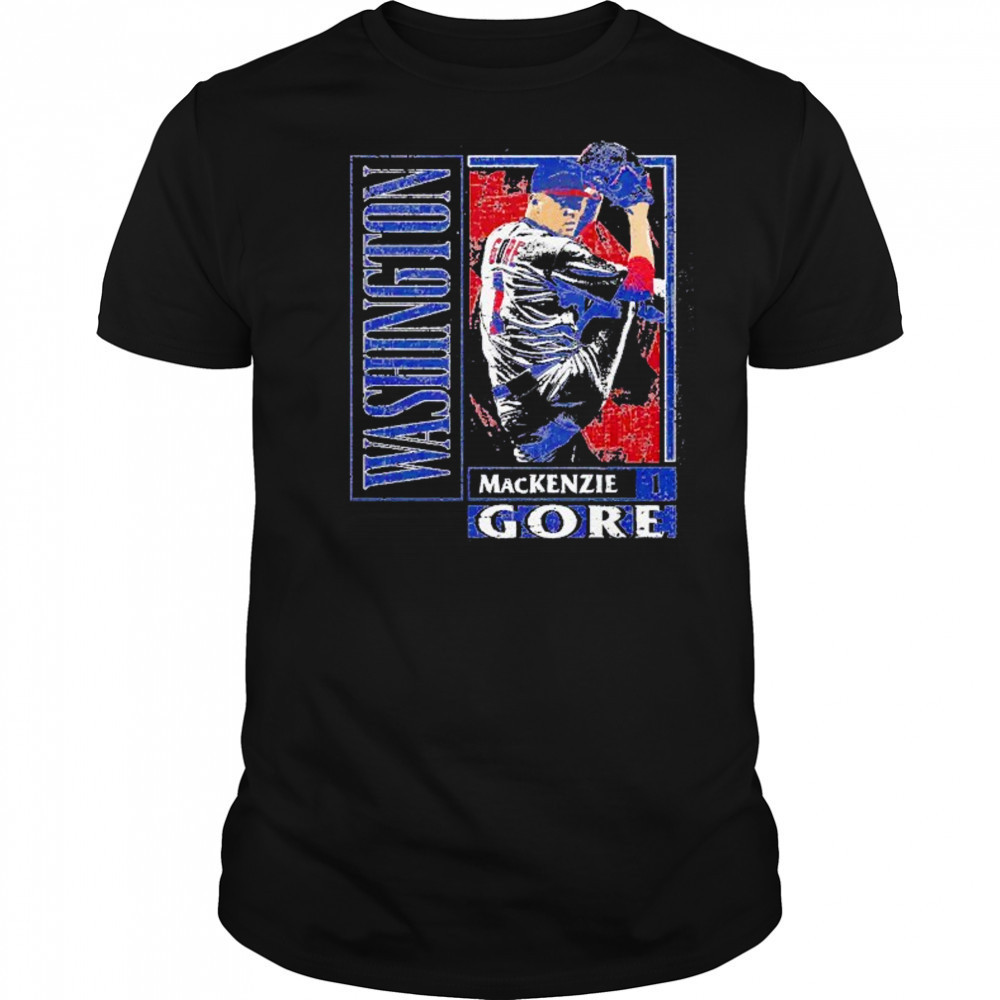 MacKenzie Gore Washington Nationals card style shirt