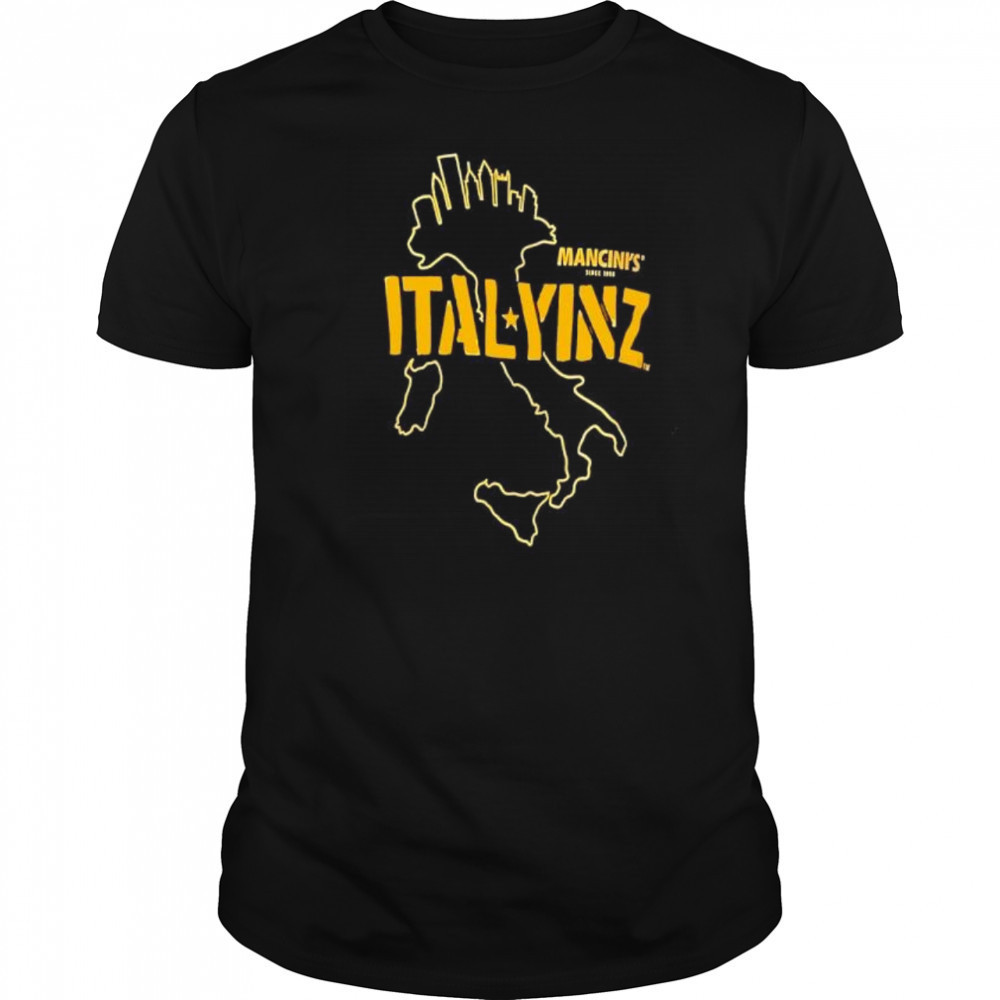 Mancini’s Ital YINZ map shirt