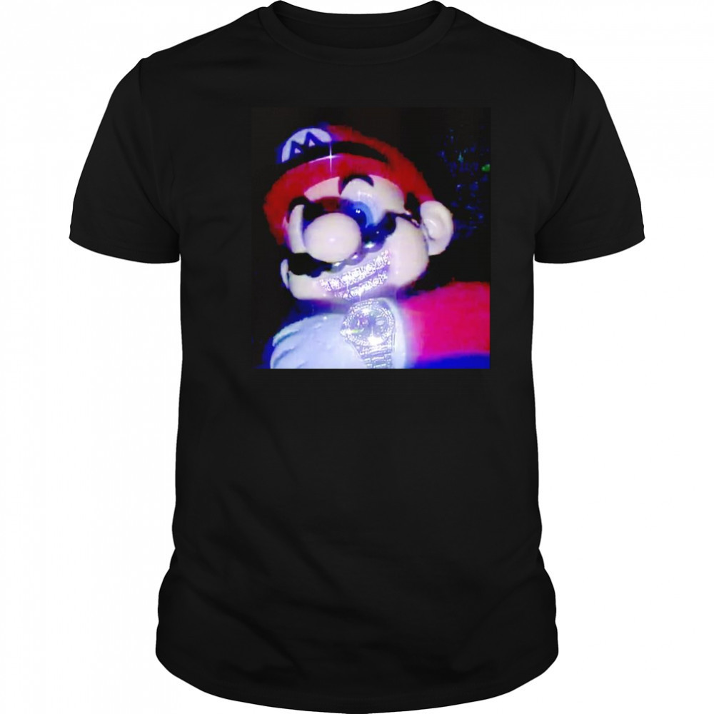 Mario mushrooms bust down shirt