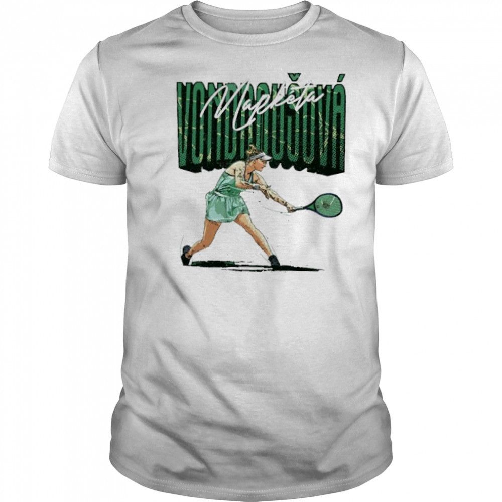 Marketa Vondrousova player name tennis player shirt
