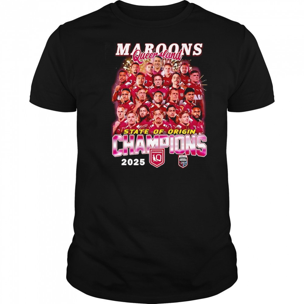 Maroons Queensland State of Origin Champions 2025 shirt