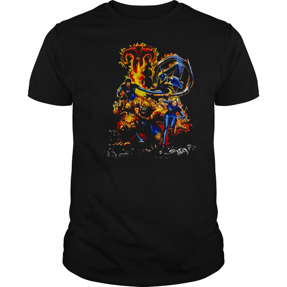 Marvel Comics Fantastic Four Marvel Super Hero Island shirt