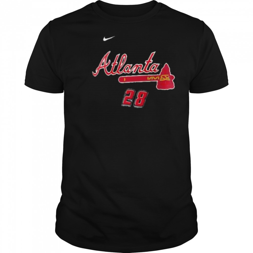 Matt Olson 28 Atlanta Braves 2025 MLB Speedway Classic Name & Number shirt