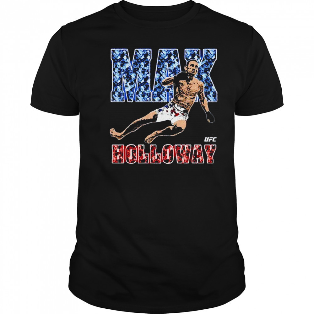 Max Holloway cage kick UFC vintage shirt