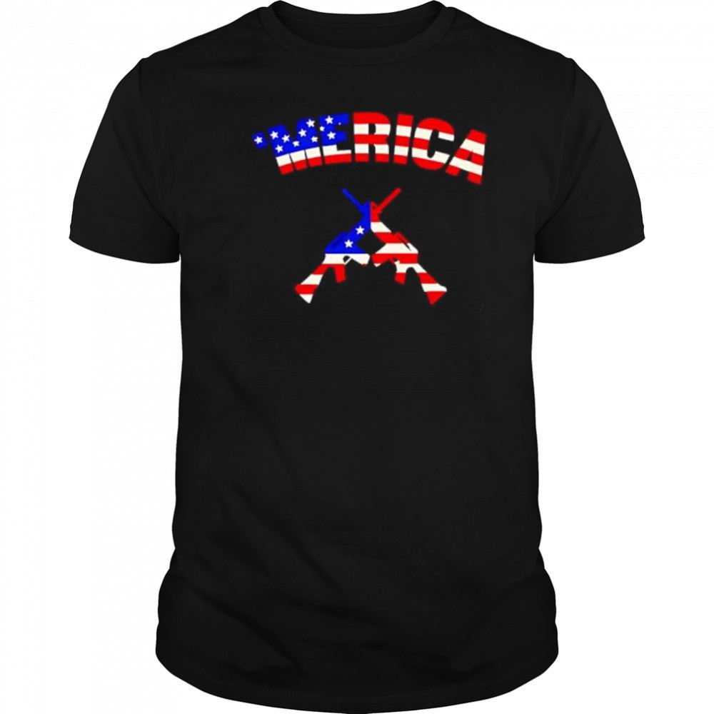 Merica Guns Patriotic gun shirt