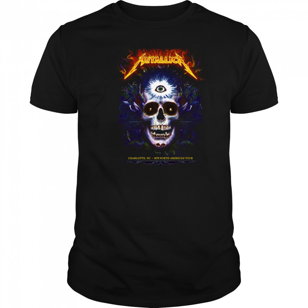 Metallica M72 Charlotte NC 2025 Bank Of America Stadium On May 31st shirt