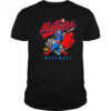 Meteors up up and away back baseball shirt