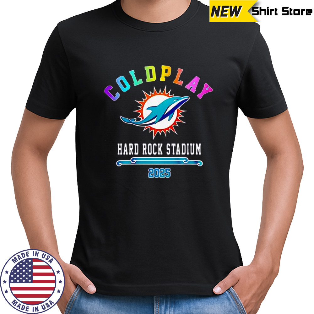 Miami Dolphins X Coldplay Special Edition 2025 T-Shirt