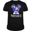Mickey Colorado Rockies Baseball Logo Heart shirt