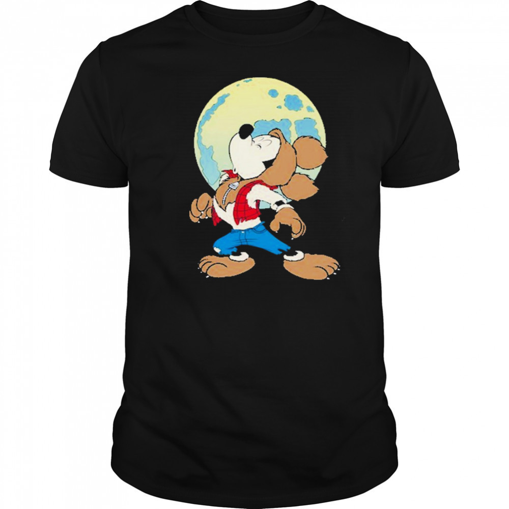 Mickey Mouse In Werewolf Halloween Shirt