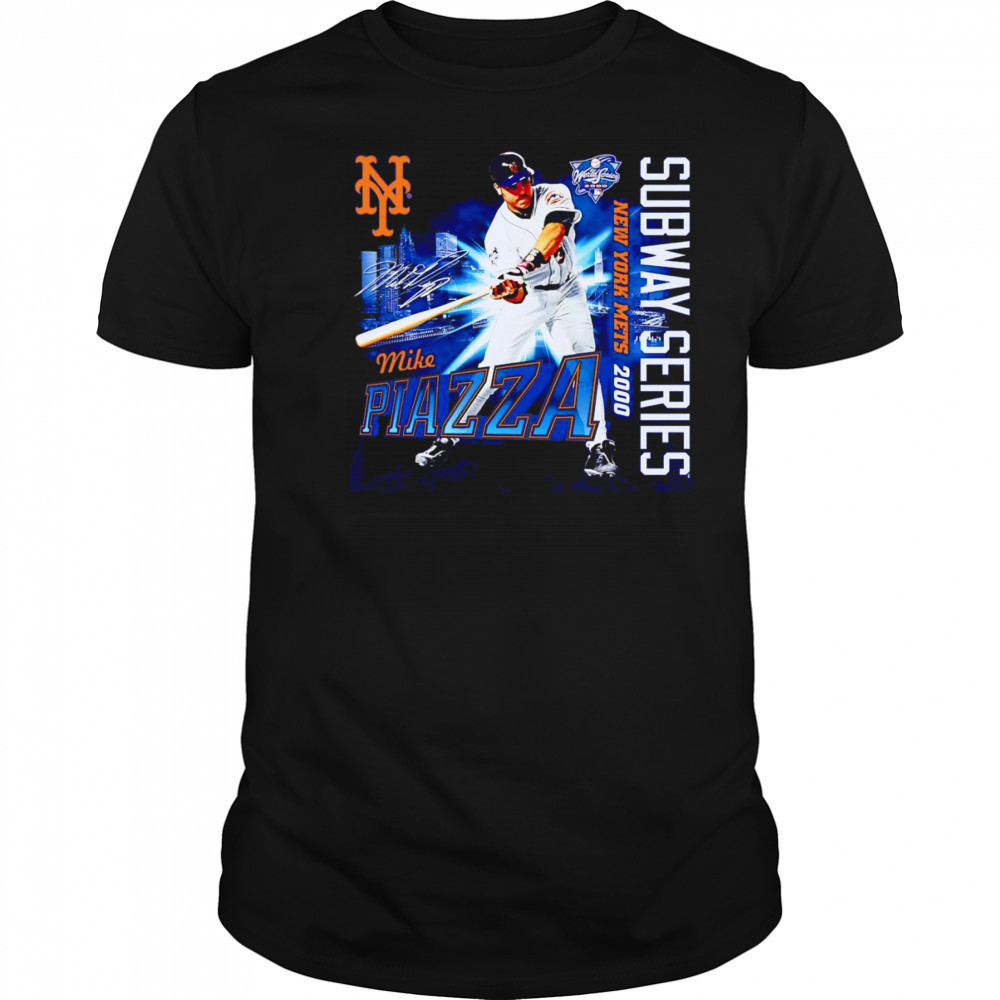 Mike Piazza New York Mets 2000 Subway Series 25th Anniversary retro shirt