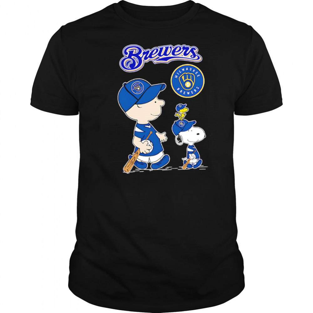 Milwaukee Brewers x Peanuts Snoopy Charlie Brown 2025 shirt