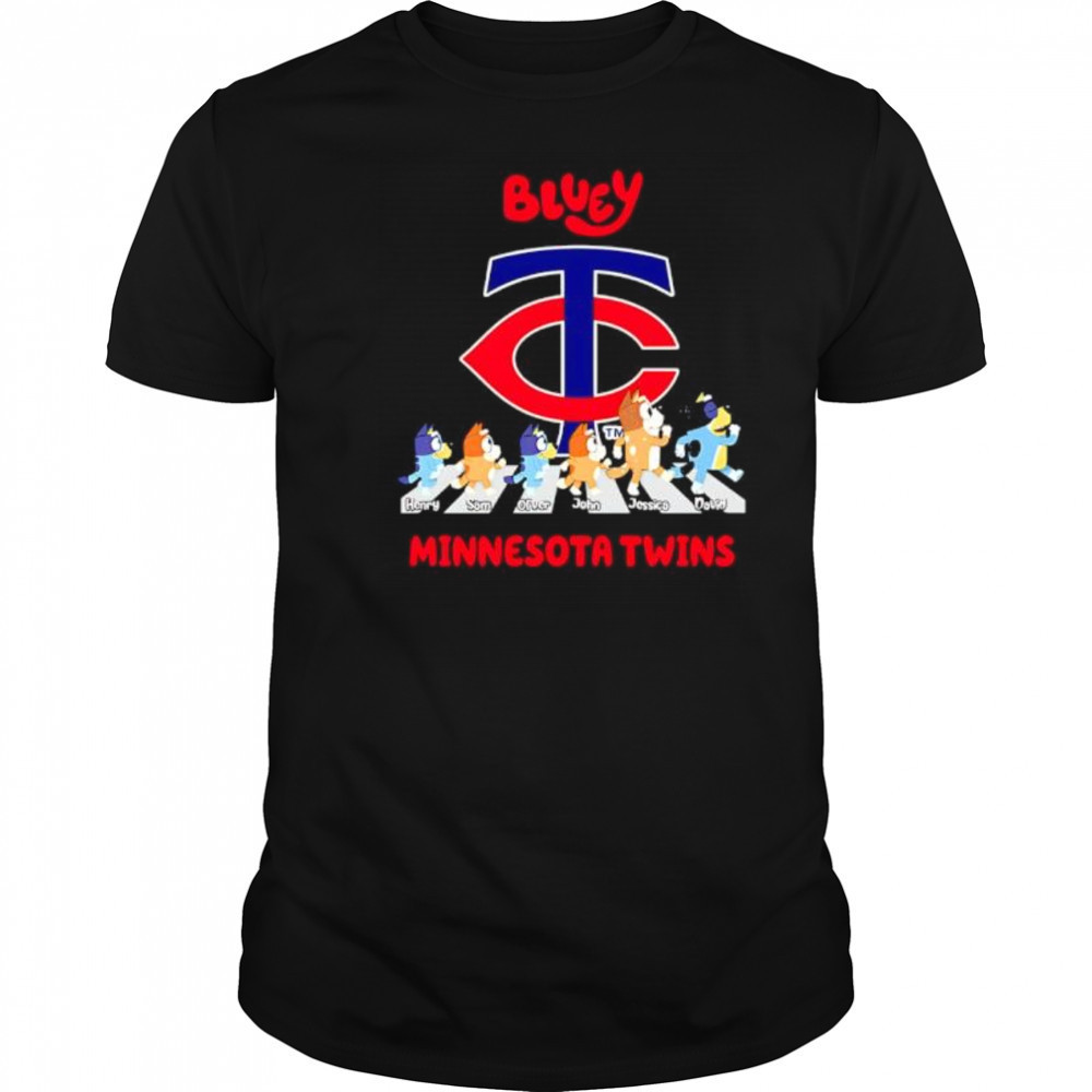 Minnesota Twins Bluey Baseball Fan shirt