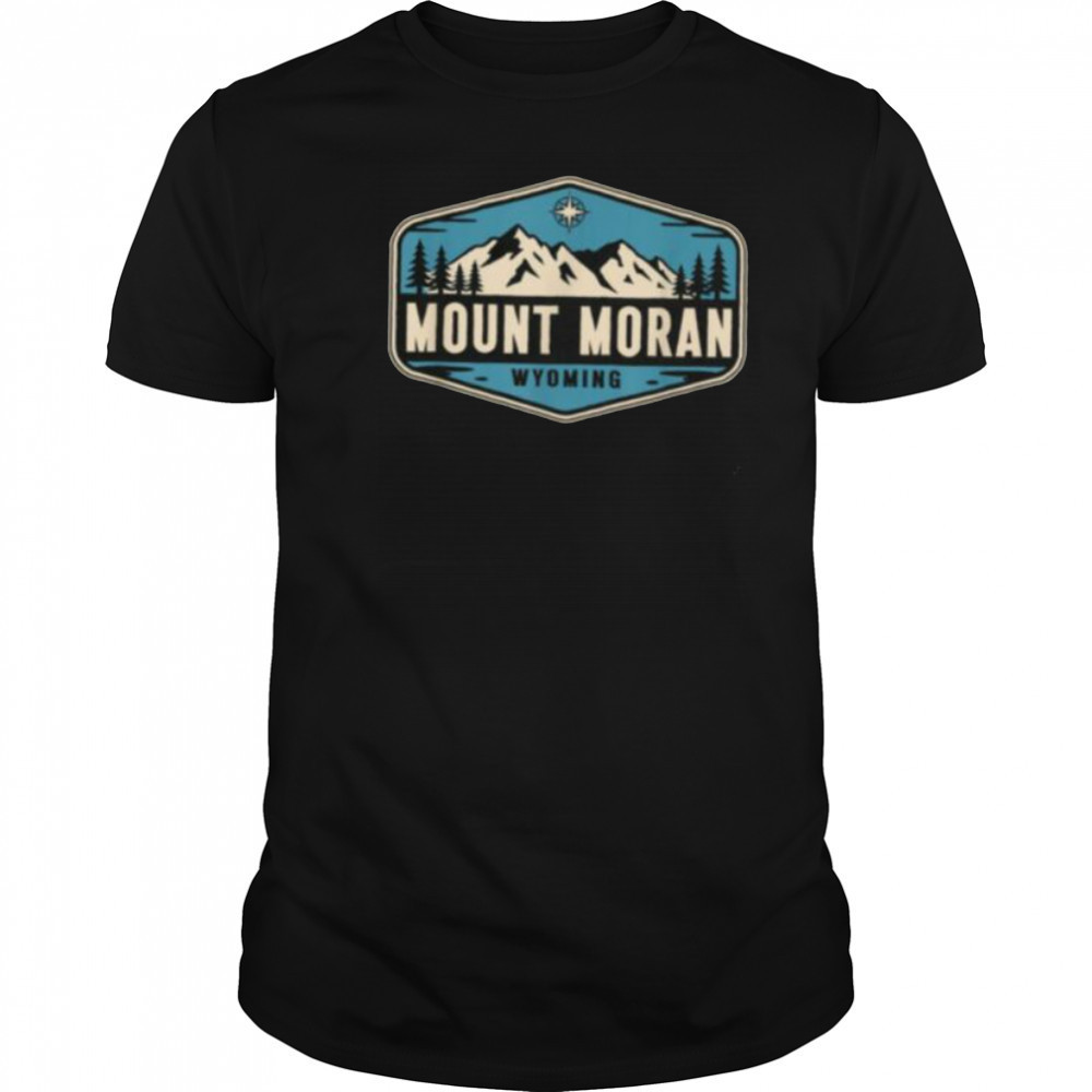 Mount Moran Wyoming Nature Mountain Graphic T Shirt